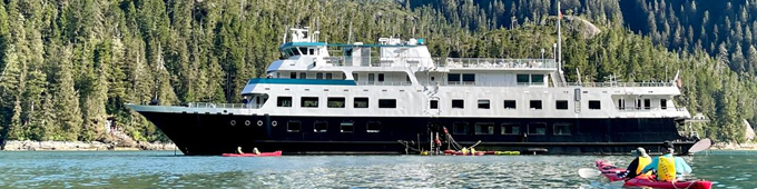 cruise boat on ocean