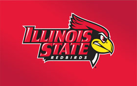 Desktop Background: Illinois State Redbirds logo with Reggie head